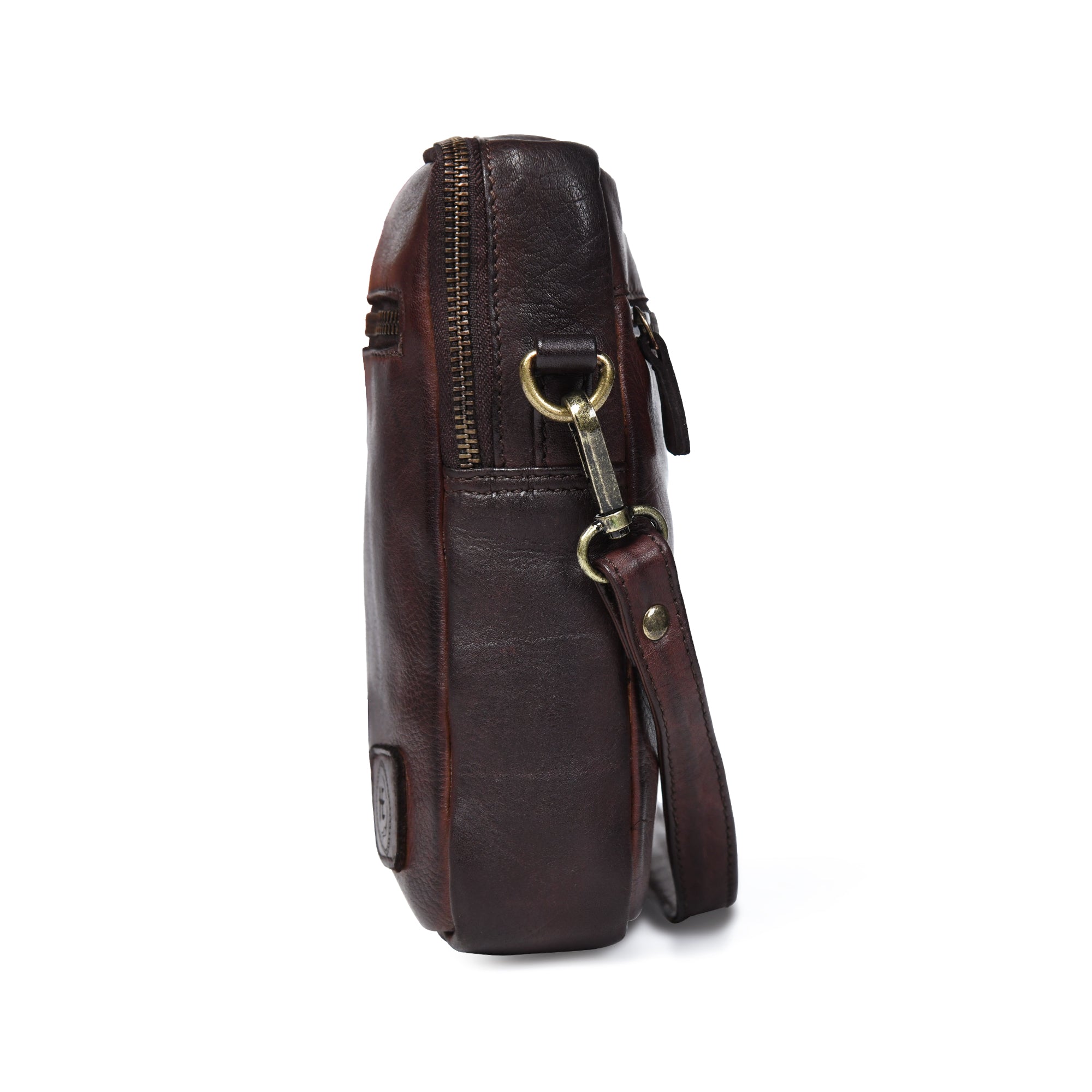 OxBlood Trail Leather Sling Bag – Brown Colour